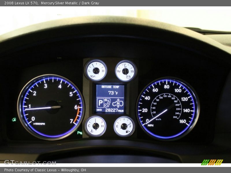 Mercury Silver Metallic / Dark Gray 2008 Lexus LX 570