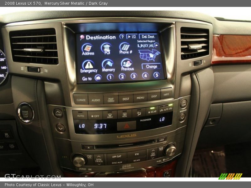 Mercury Silver Metallic / Dark Gray 2008 Lexus LX 570