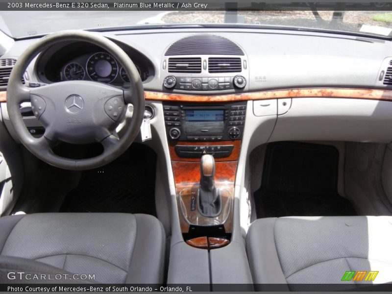 Platinum Blue Metallic / Ash Grey 2003 Mercedes-Benz E 320 Sedan