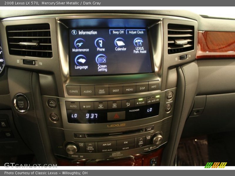 Mercury Silver Metallic / Dark Gray 2008 Lexus LX 570