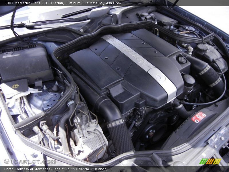 Platinum Blue Metallic / Ash Grey 2003 Mercedes-Benz E 320 Sedan