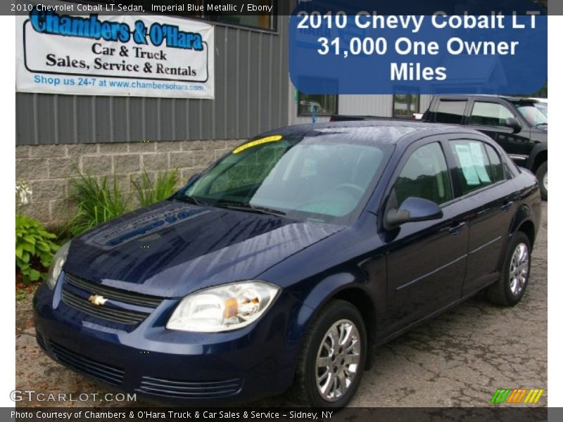 Imperial Blue Metallic / Ebony 2010 Chevrolet Cobalt LT Sedan