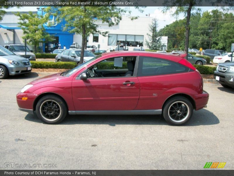 Sangria Red Metallic / Medium Graphite Grey 2001 Ford Focus ZX3 Coupe