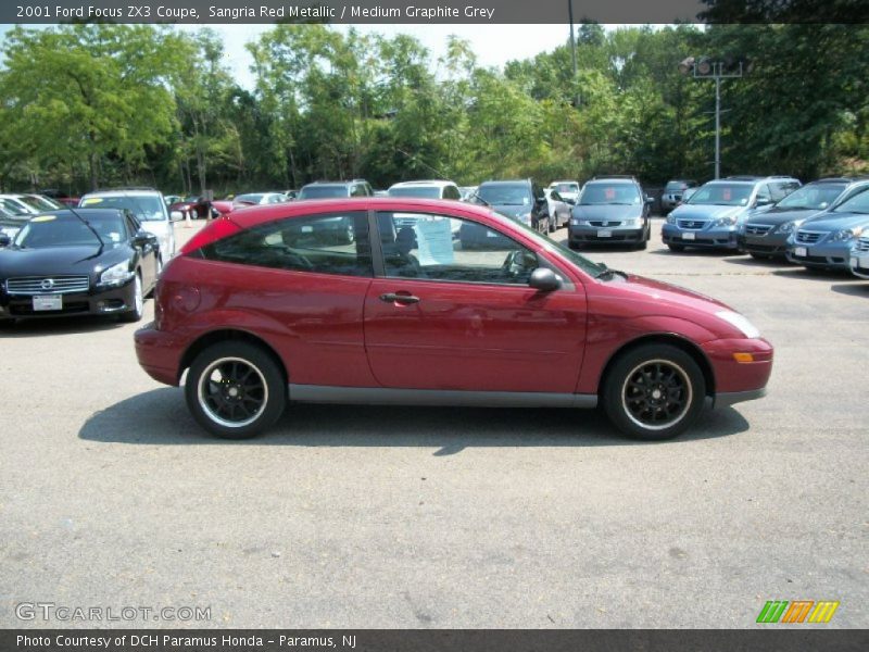 Sangria Red Metallic / Medium Graphite Grey 2001 Ford Focus ZX3 Coupe