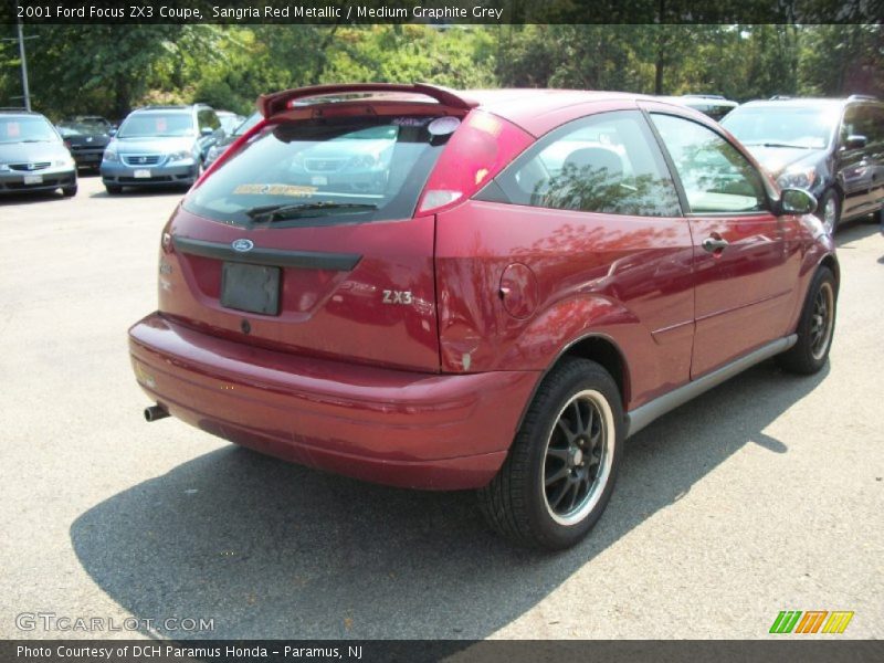 Sangria Red Metallic / Medium Graphite Grey 2001 Ford Focus ZX3 Coupe