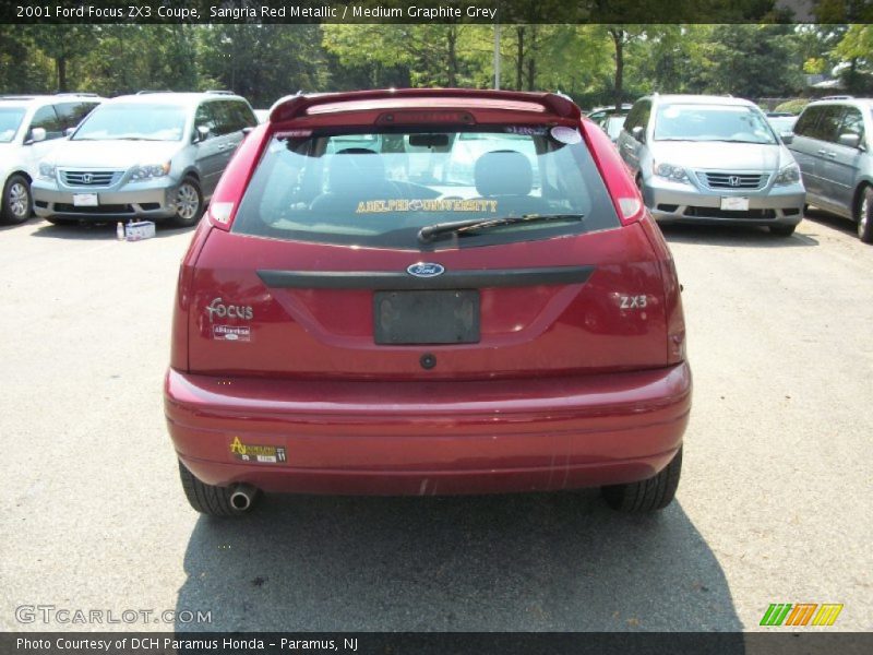 Sangria Red Metallic / Medium Graphite Grey 2001 Ford Focus ZX3 Coupe