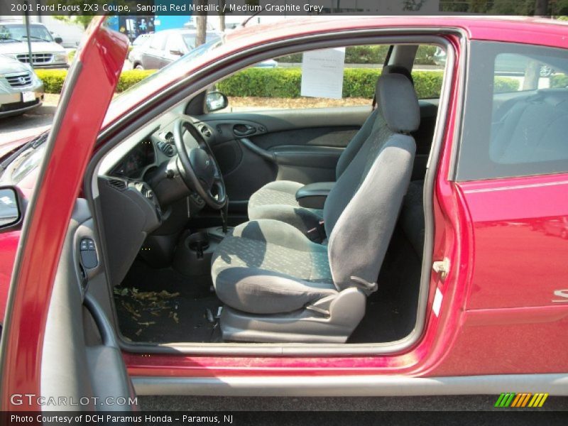 Sangria Red Metallic / Medium Graphite Grey 2001 Ford Focus ZX3 Coupe