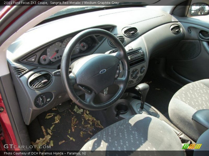 Sangria Red Metallic / Medium Graphite Grey 2001 Ford Focus ZX3 Coupe