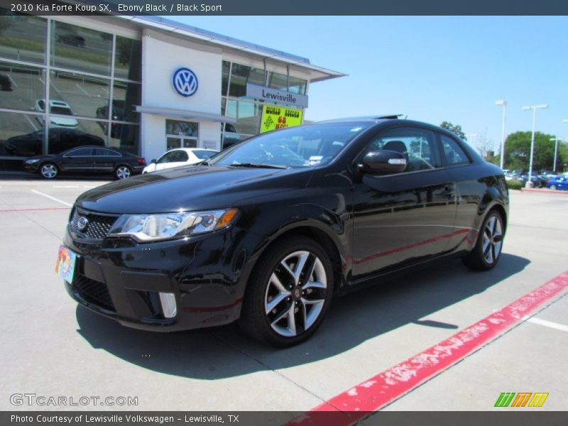 Ebony Black / Black Sport 2010 Kia Forte Koup SX