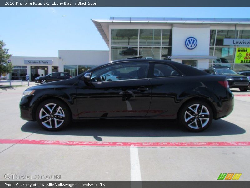 Ebony Black / Black Sport 2010 Kia Forte Koup SX