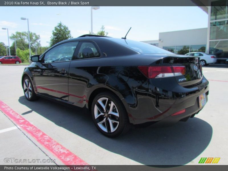 Ebony Black / Black Sport 2010 Kia Forte Koup SX