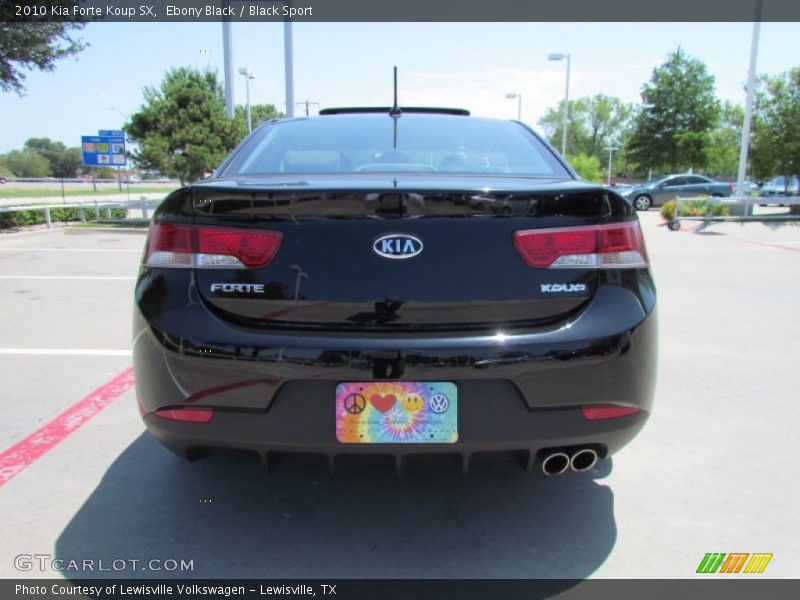 Ebony Black / Black Sport 2010 Kia Forte Koup SX