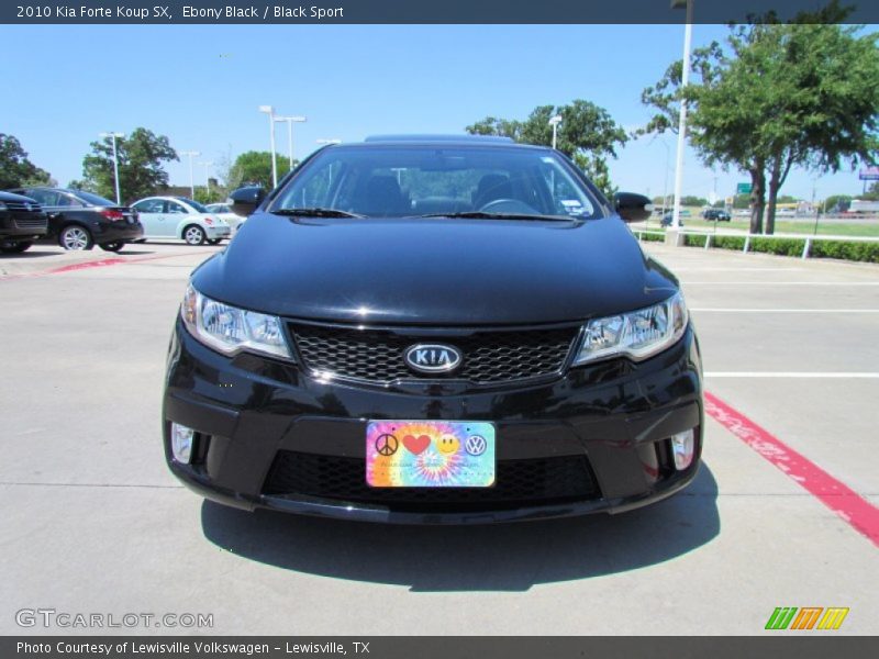 Ebony Black / Black Sport 2010 Kia Forte Koup SX