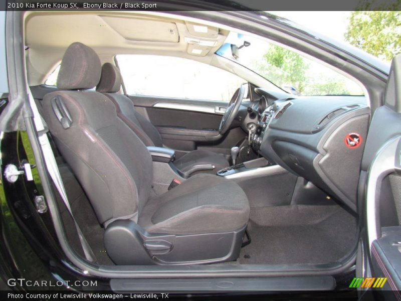 Ebony Black / Black Sport 2010 Kia Forte Koup SX