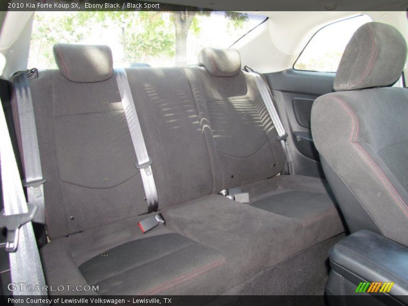  2010 Forte Koup SX Black Sport Interior