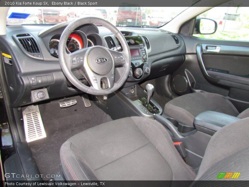 Dashboard of 2010 Forte Koup SX