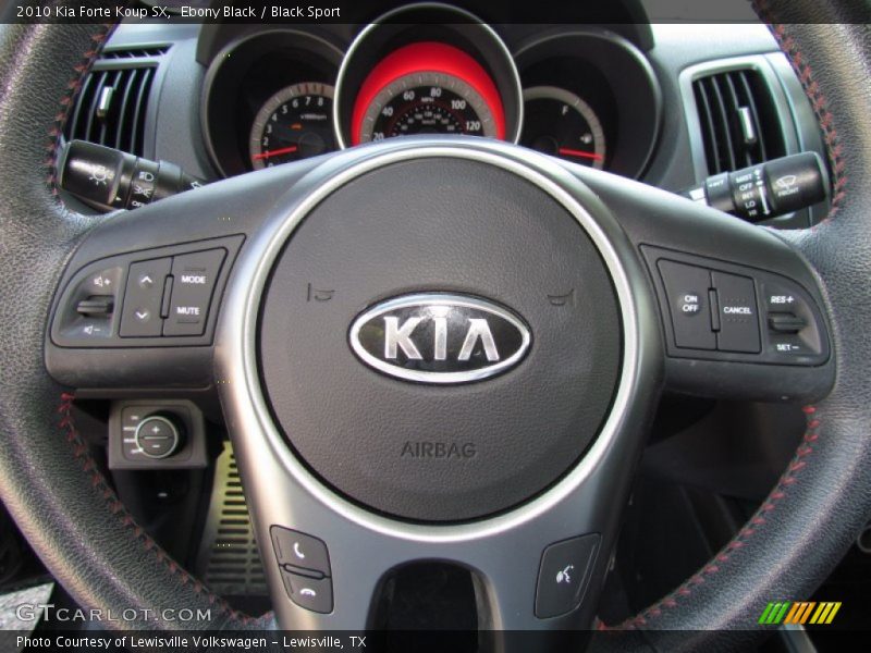 Ebony Black / Black Sport 2010 Kia Forte Koup SX