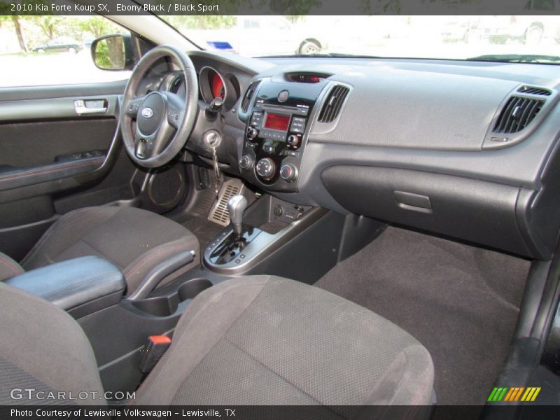  2010 Forte Koup SX Black Sport Interior