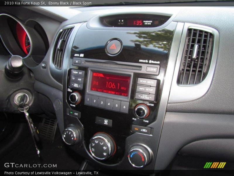 Controls of 2010 Forte Koup SX