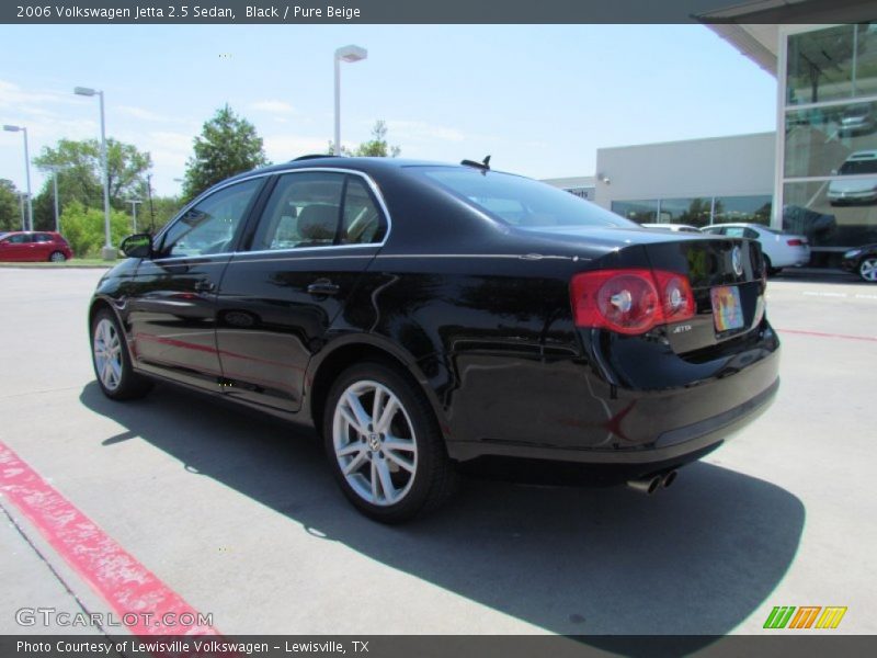 Black / Pure Beige 2006 Volkswagen Jetta 2.5 Sedan