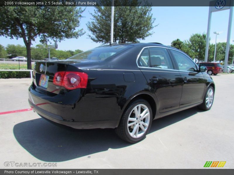 Black / Pure Beige 2006 Volkswagen Jetta 2.5 Sedan