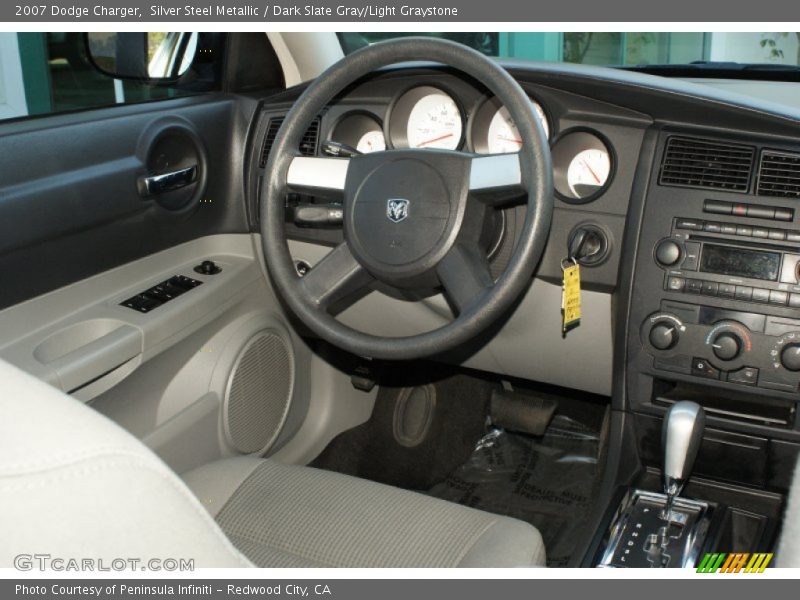 Silver Steel Metallic / Dark Slate Gray/Light Graystone 2007 Dodge Charger