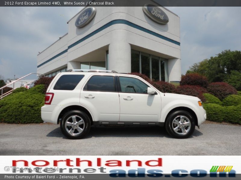 White Suede / Charcoal Black 2012 Ford Escape Limited 4WD