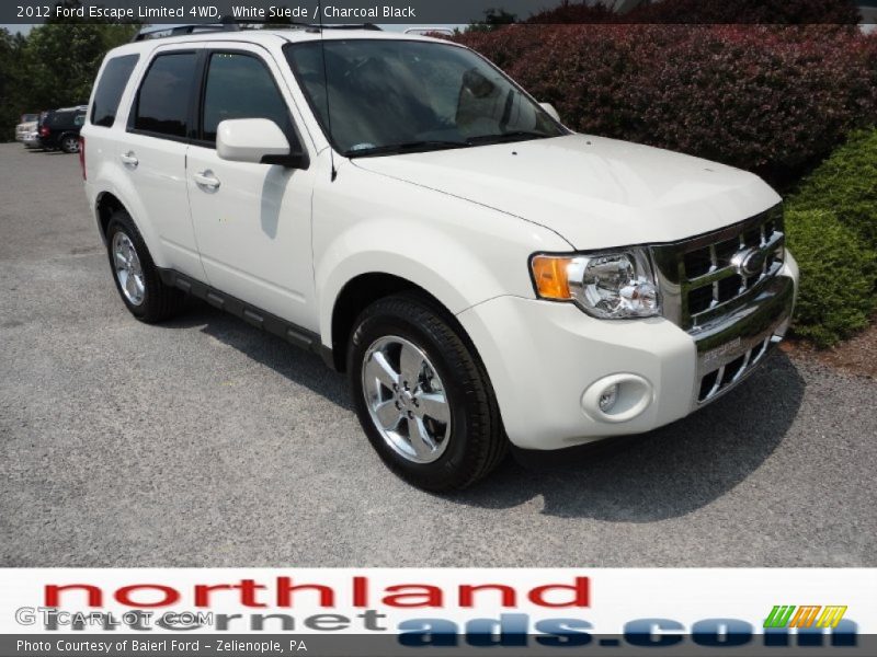 White Suede / Charcoal Black 2012 Ford Escape Limited 4WD