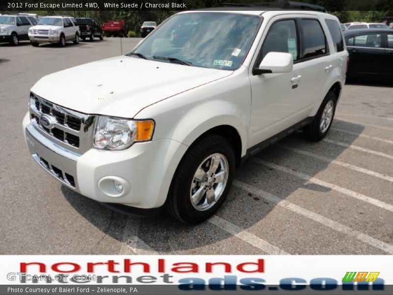 White Suede / Charcoal Black 2012 Ford Escape Limited 4WD