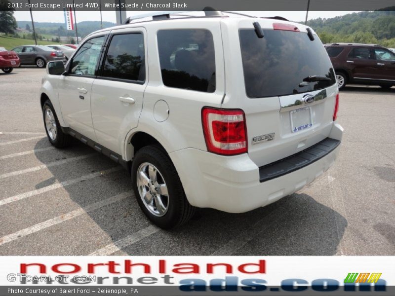 White Suede / Charcoal Black 2012 Ford Escape Limited 4WD