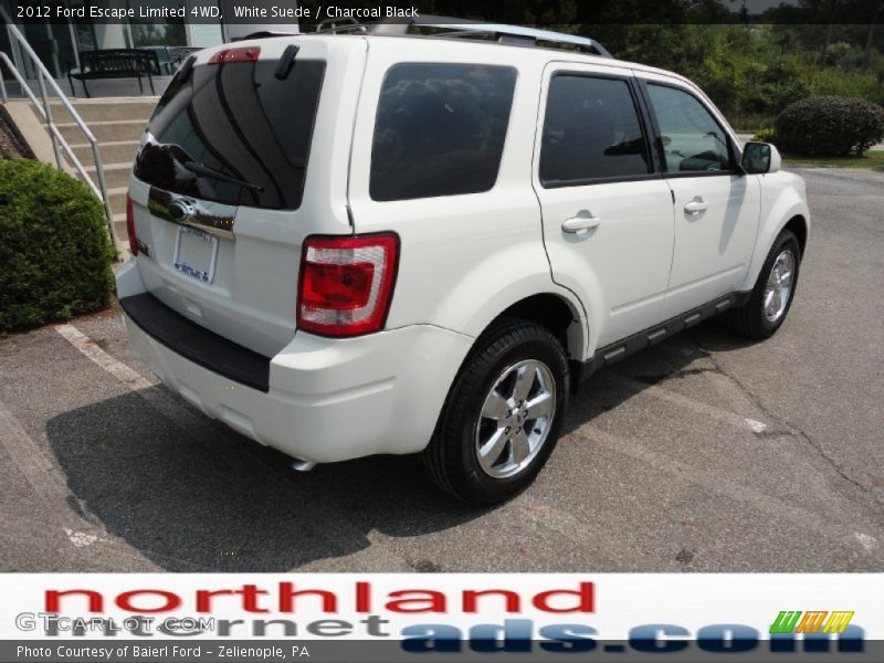 White Suede / Charcoal Black 2012 Ford Escape Limited 4WD