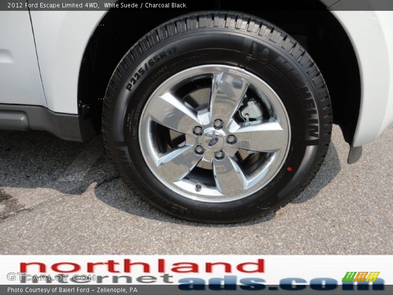 White Suede / Charcoal Black 2012 Ford Escape Limited 4WD