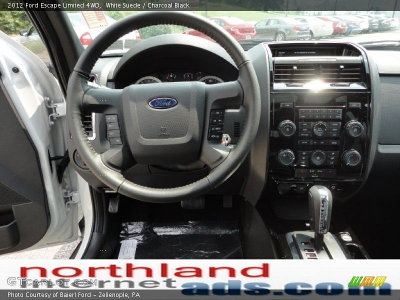 White Suede / Charcoal Black 2012 Ford Escape Limited 4WD