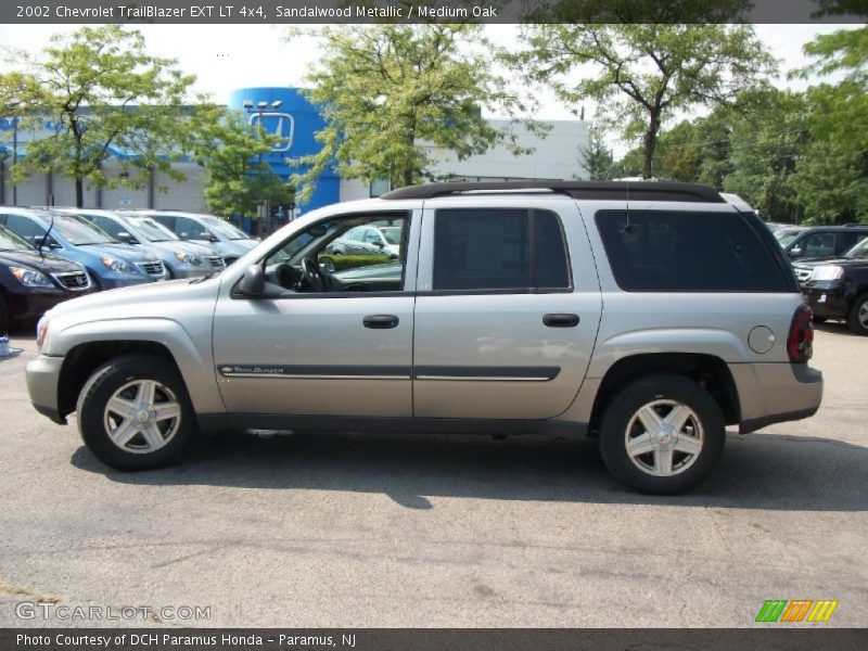 Sandalwood Metallic / Medium Oak 2002 Chevrolet TrailBlazer EXT LT 4x4