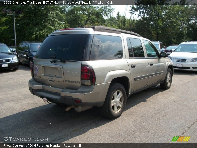 Sandalwood Metallic / Medium Oak 2002 Chevrolet TrailBlazer EXT LT 4x4