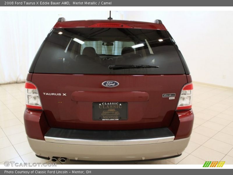 Merlot Metallic / Camel 2008 Ford Taurus X Eddie Bauer AWD