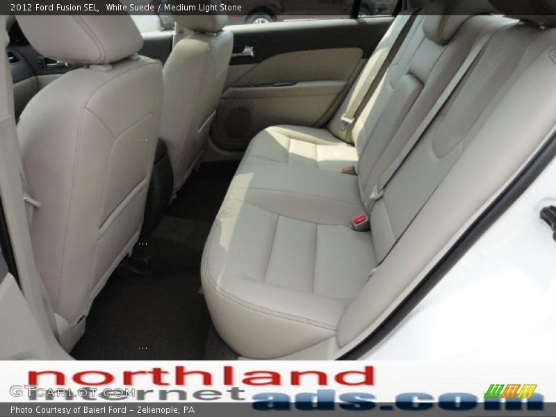 White Suede / Medium Light Stone 2012 Ford Fusion SEL