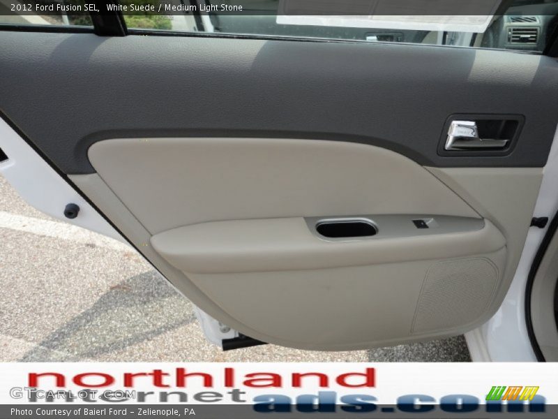 White Suede / Medium Light Stone 2012 Ford Fusion SEL