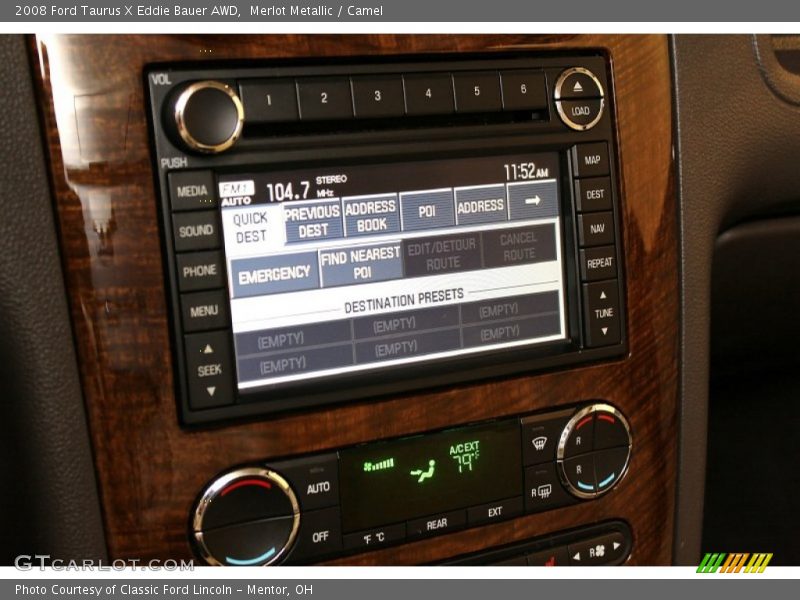 Merlot Metallic / Camel 2008 Ford Taurus X Eddie Bauer AWD