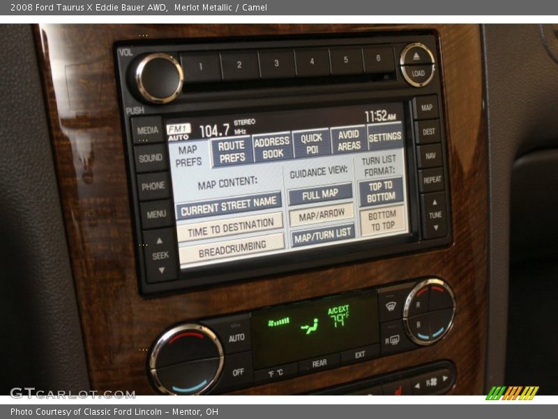Merlot Metallic / Camel 2008 Ford Taurus X Eddie Bauer AWD