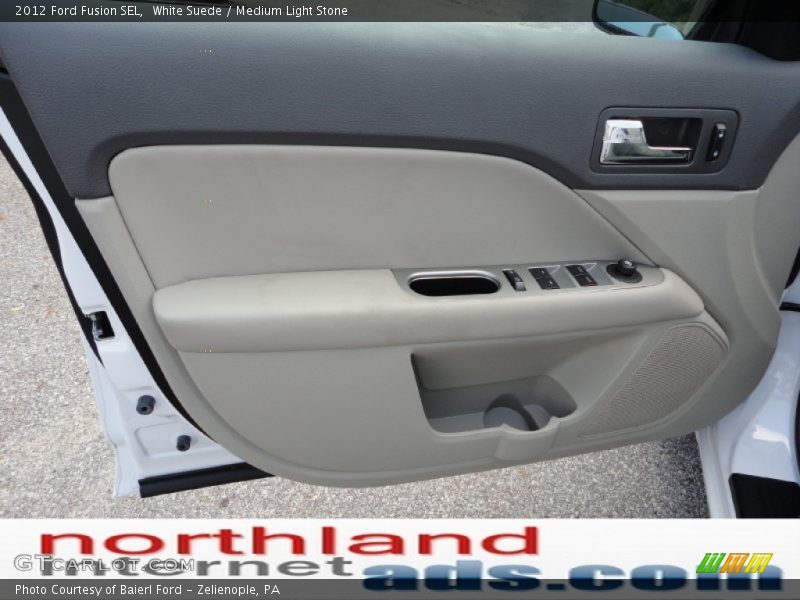 White Suede / Medium Light Stone 2012 Ford Fusion SEL