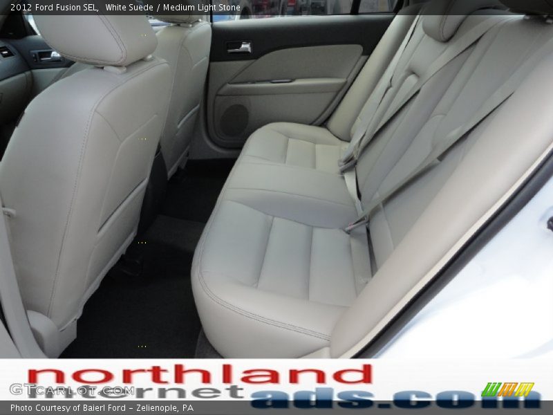 White Suede / Medium Light Stone 2012 Ford Fusion SEL