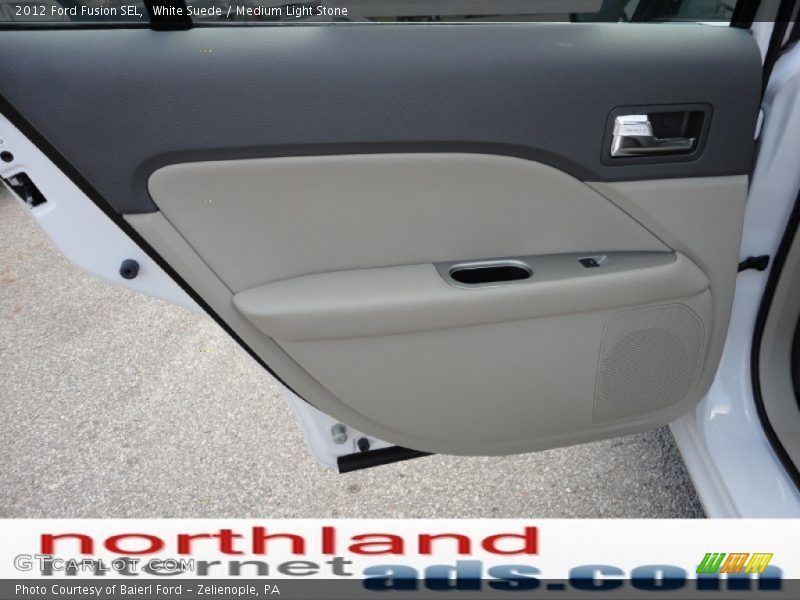 White Suede / Medium Light Stone 2012 Ford Fusion SEL