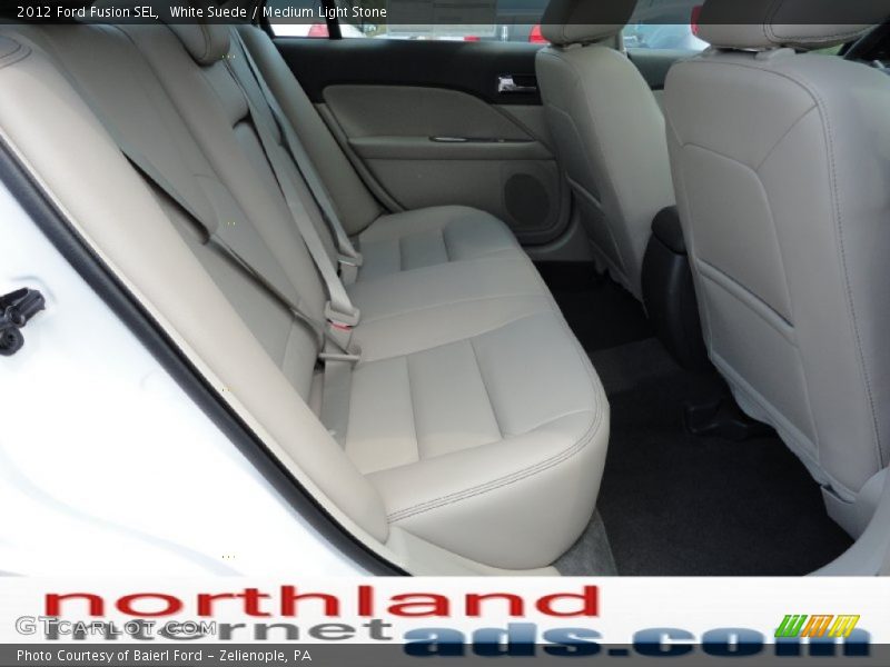 White Suede / Medium Light Stone 2012 Ford Fusion SEL