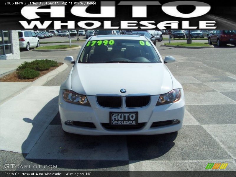 Alpine White / Beige 2006 BMW 3 Series 325i Sedan