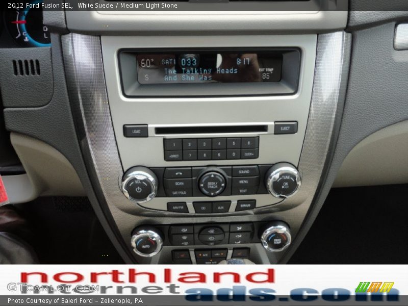 White Suede / Medium Light Stone 2012 Ford Fusion SEL