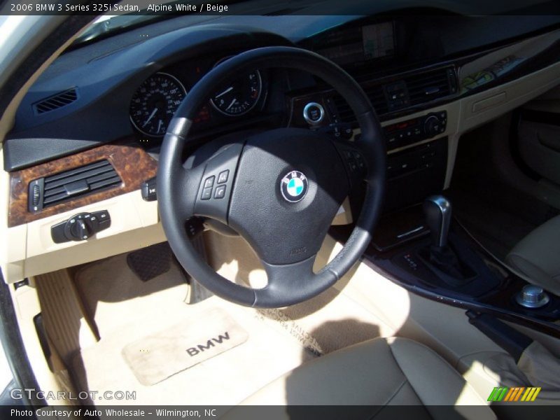 Alpine White / Beige 2006 BMW 3 Series 325i Sedan