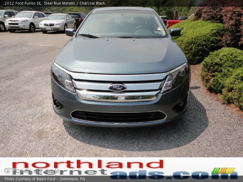 Steel Blue Metallic / Charcoal Black 2012 Ford Fusion SE