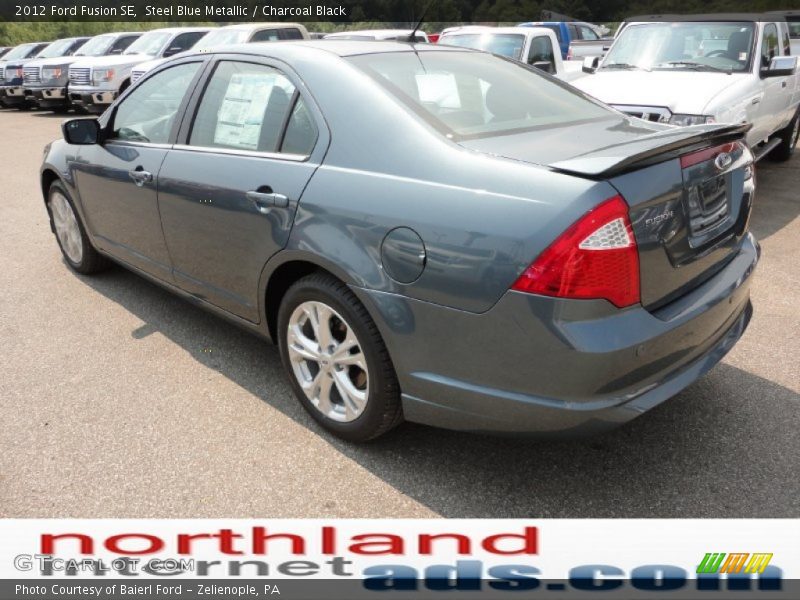 Steel Blue Metallic / Charcoal Black 2012 Ford Fusion SE