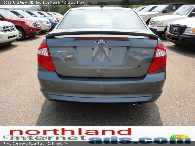 Steel Blue Metallic / Charcoal Black 2012 Ford Fusion SE